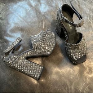 Jeffrey Campbell Bejeweled Platform Sandal